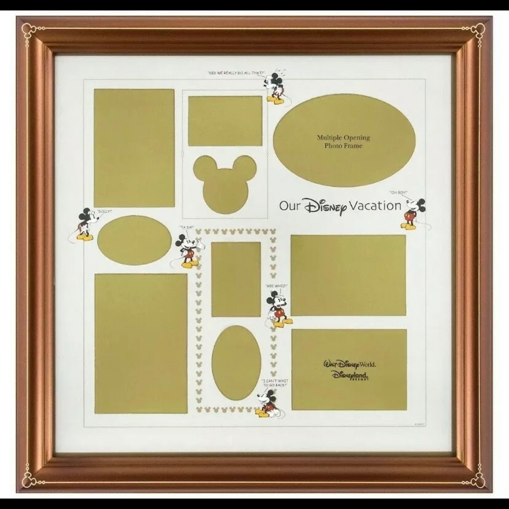 Disney Parks Mickey Mouse Collage Picture Frame